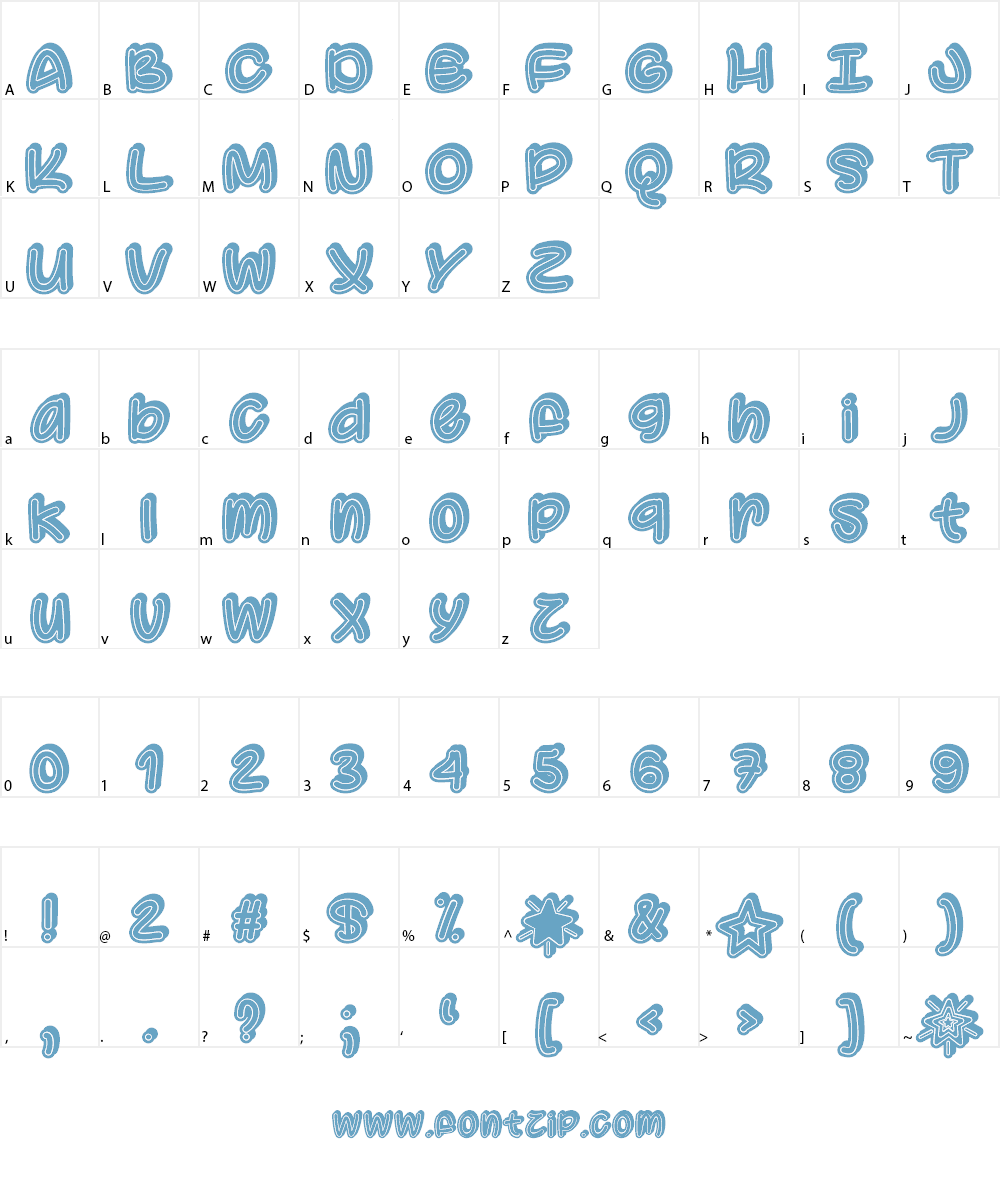 Supermassive Black Hole Font Character